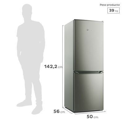 Imagen 2 del producto Refrigerador 166L Frío Directo MED165S Silver