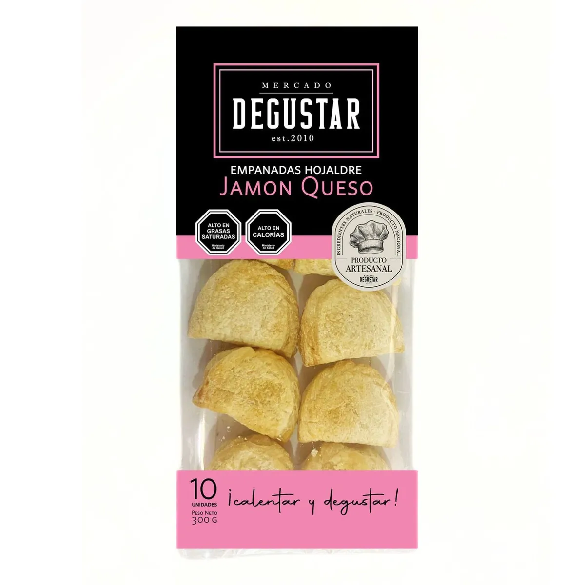 DEGUSTAR - Empanadas Cocktail Hojaldre de Jamón y Queso Degustar 10 Un