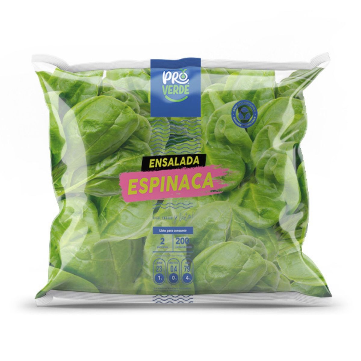 PROVERDE - Ensalada Espinaca en Bolsa 200 g