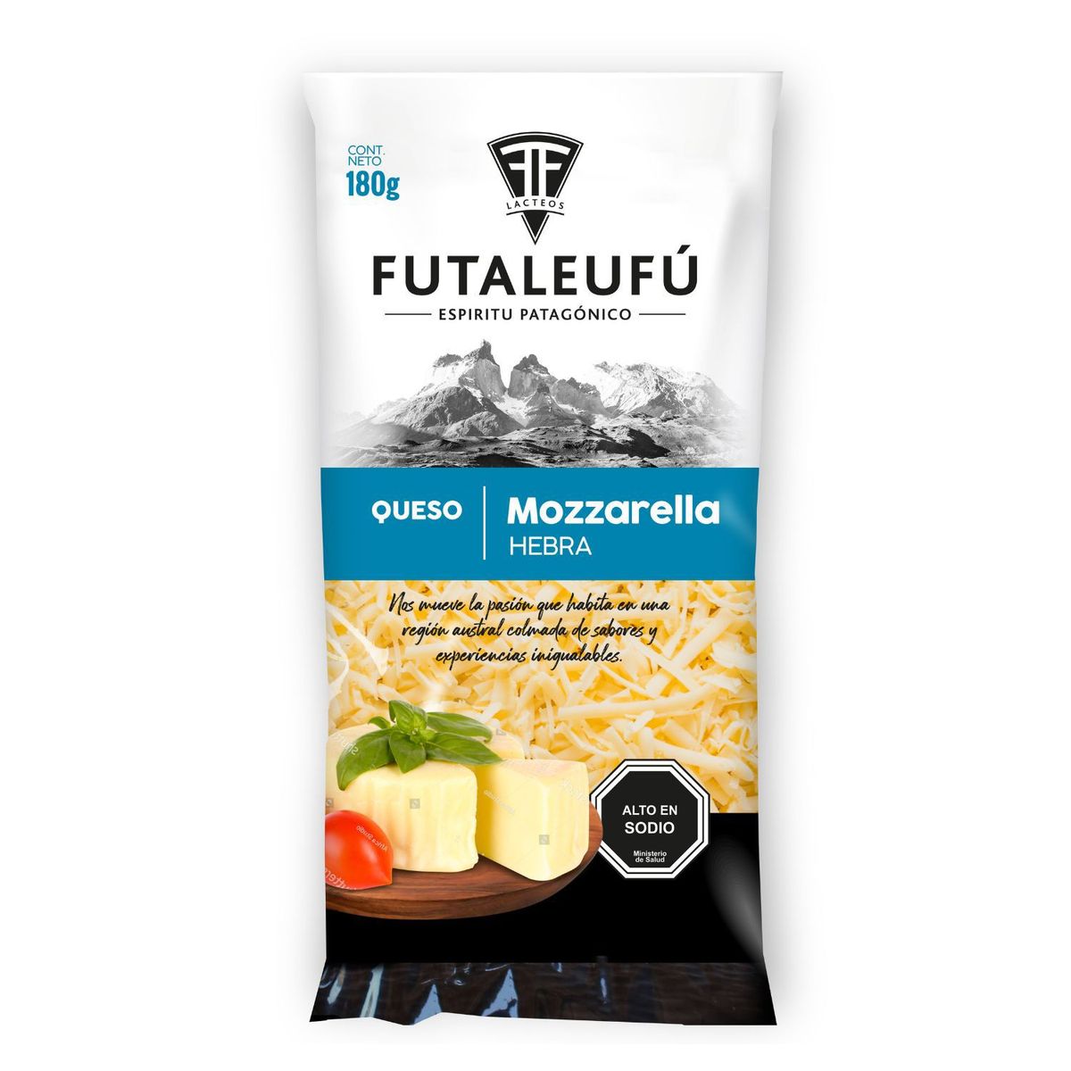 FUTALEUFU - Queso Mozzarella Hebra Futaleufu 180 g