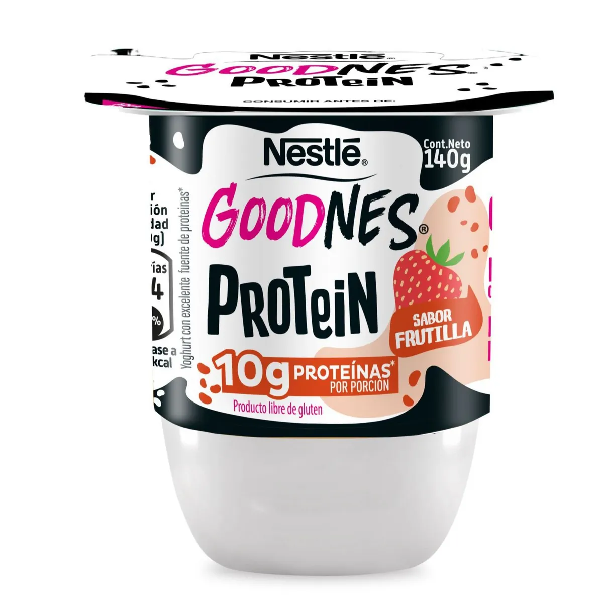 NESTLE - Yoghurt Goodnes Protein Sabor Frutilla Nestle 140 g