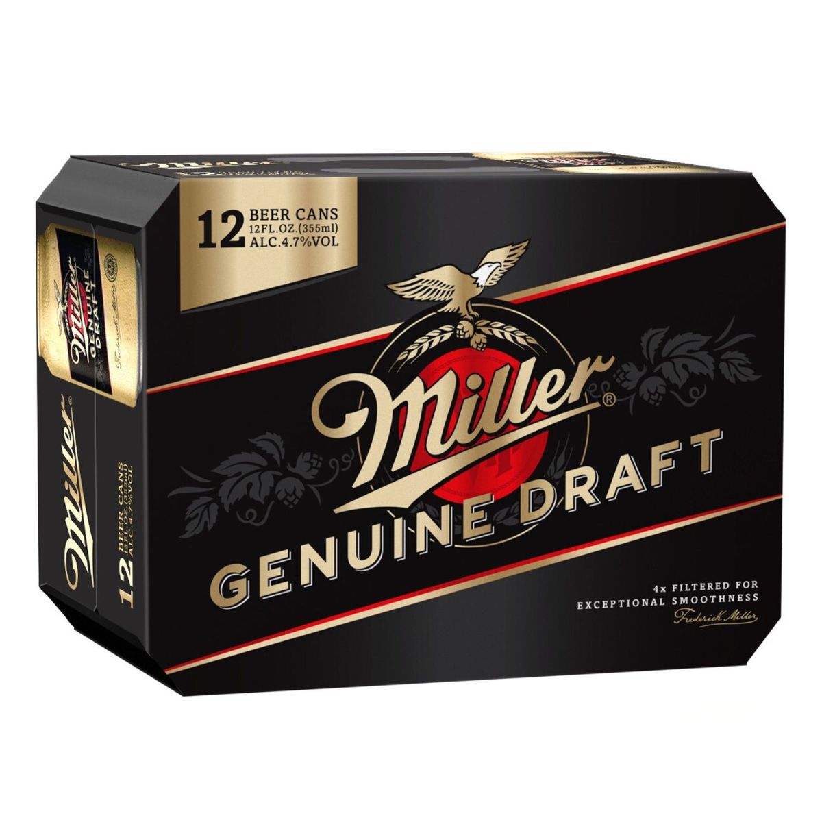 MILLER - CERVEZA LAGER LATAX12 MILLER 4.7G 355 CC
