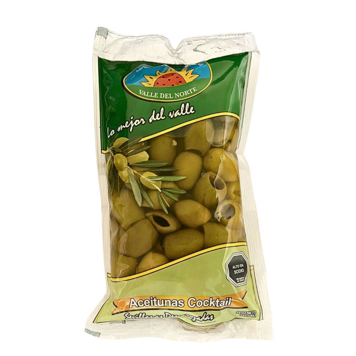 VALLE DEL NORTE - Aceitunas Verdes Sevillana Descarozadas Valle del Norte 350 g