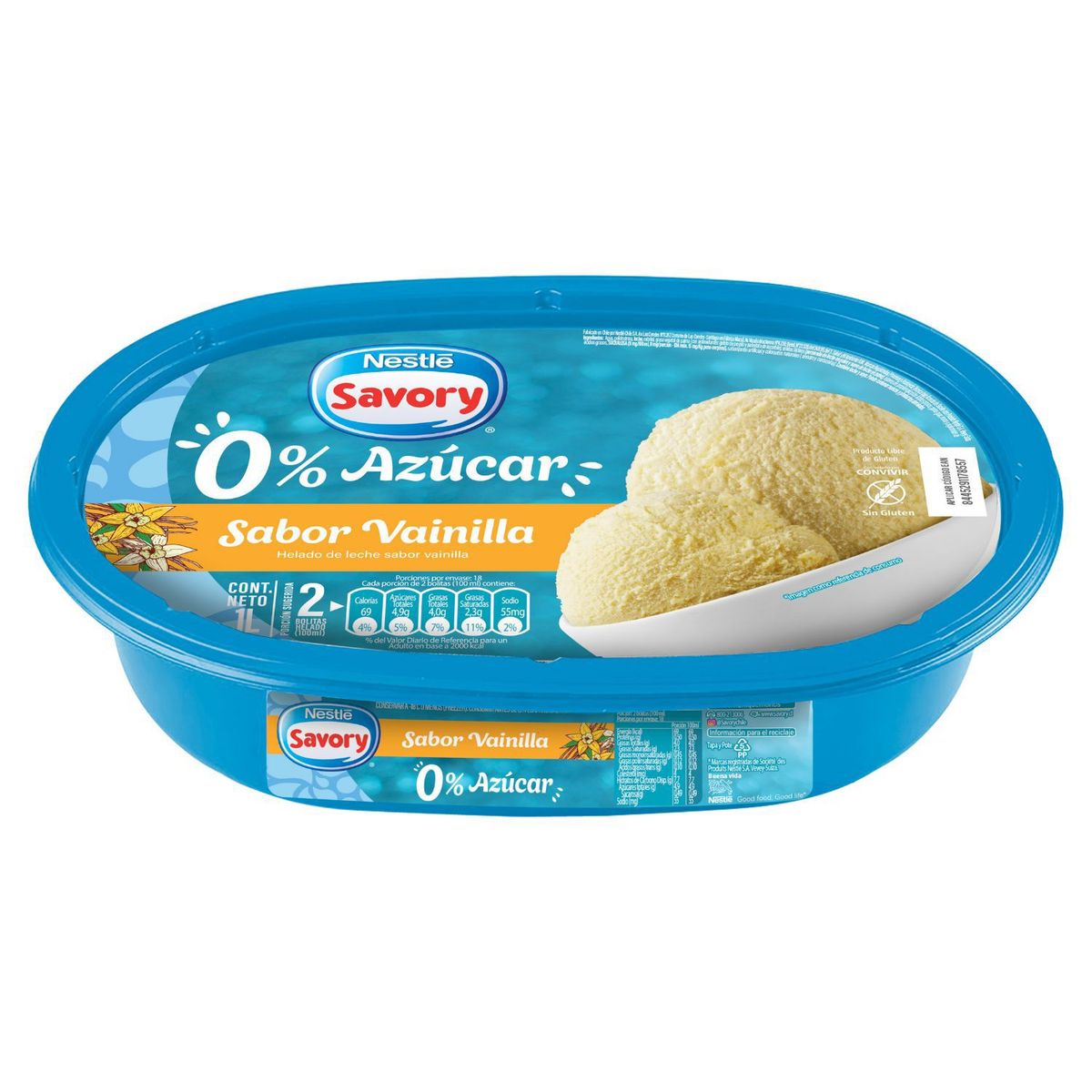 SAVORY - HELADO VAINILLA 0 SAVORY 1 LT