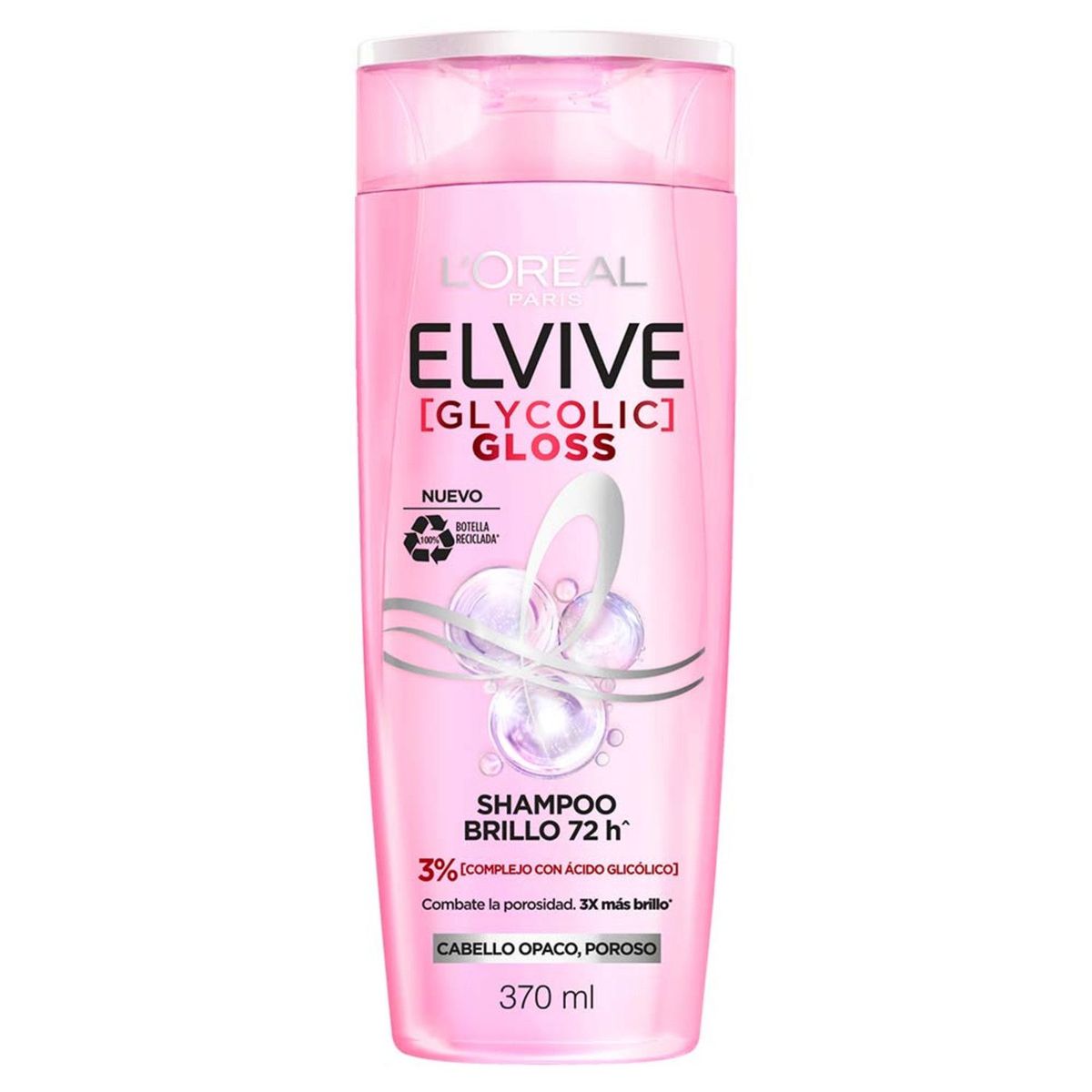 ELVIVE - Shampoo Glycolic Gloss Brillo 72h Elvive 370 ml