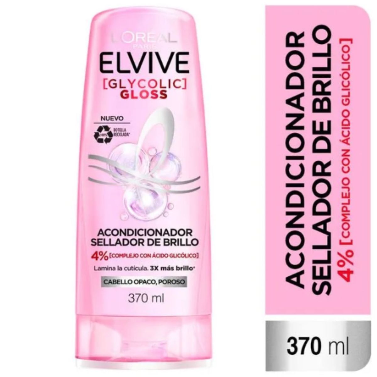 ELVIVE - Acondicionador Sellador de Brillo Glycolic Gloss Elvive 370 ml