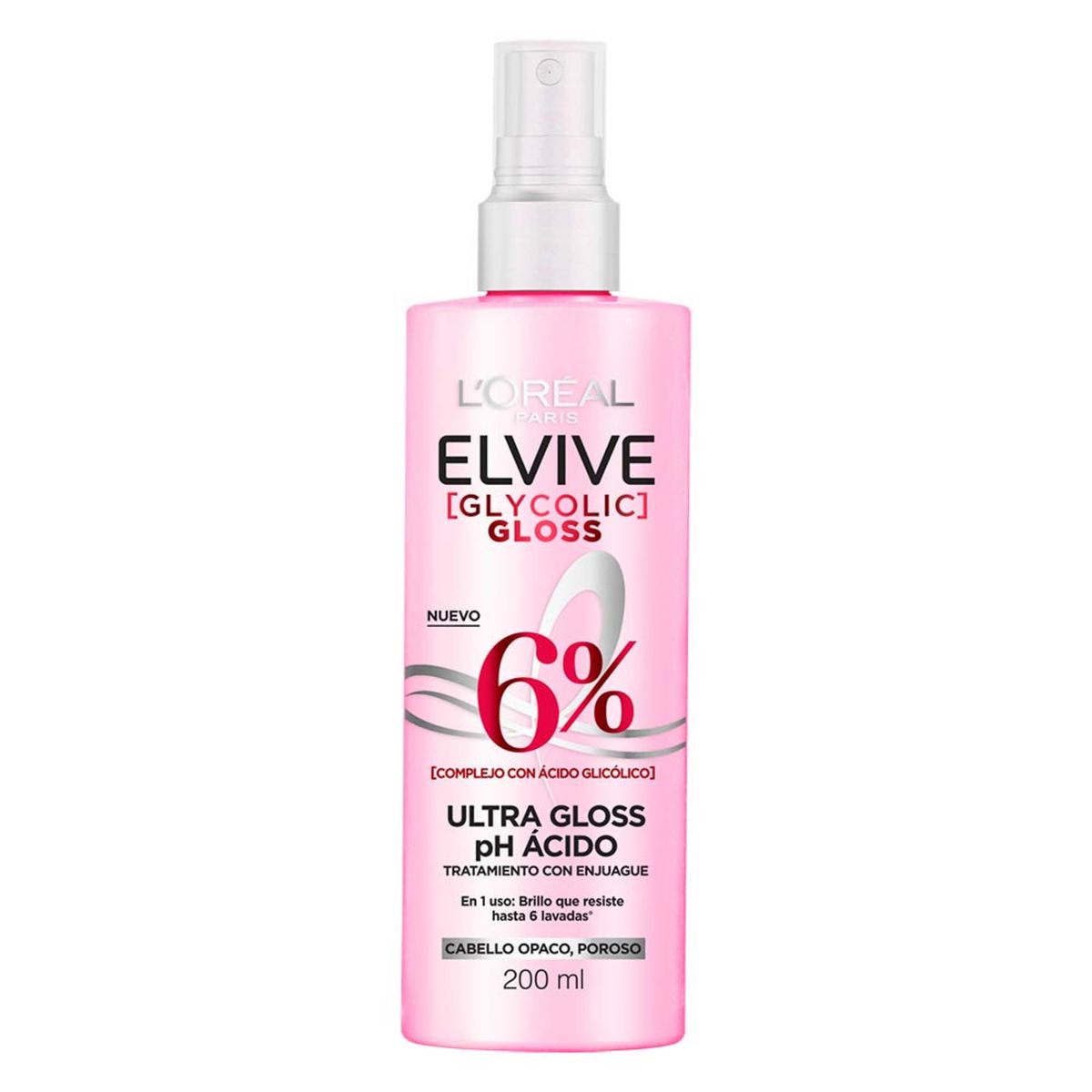 ELVIVE - Tratamiento Ultra Gloss con Enjuague Glycolic Gloss Elvive 200 ml