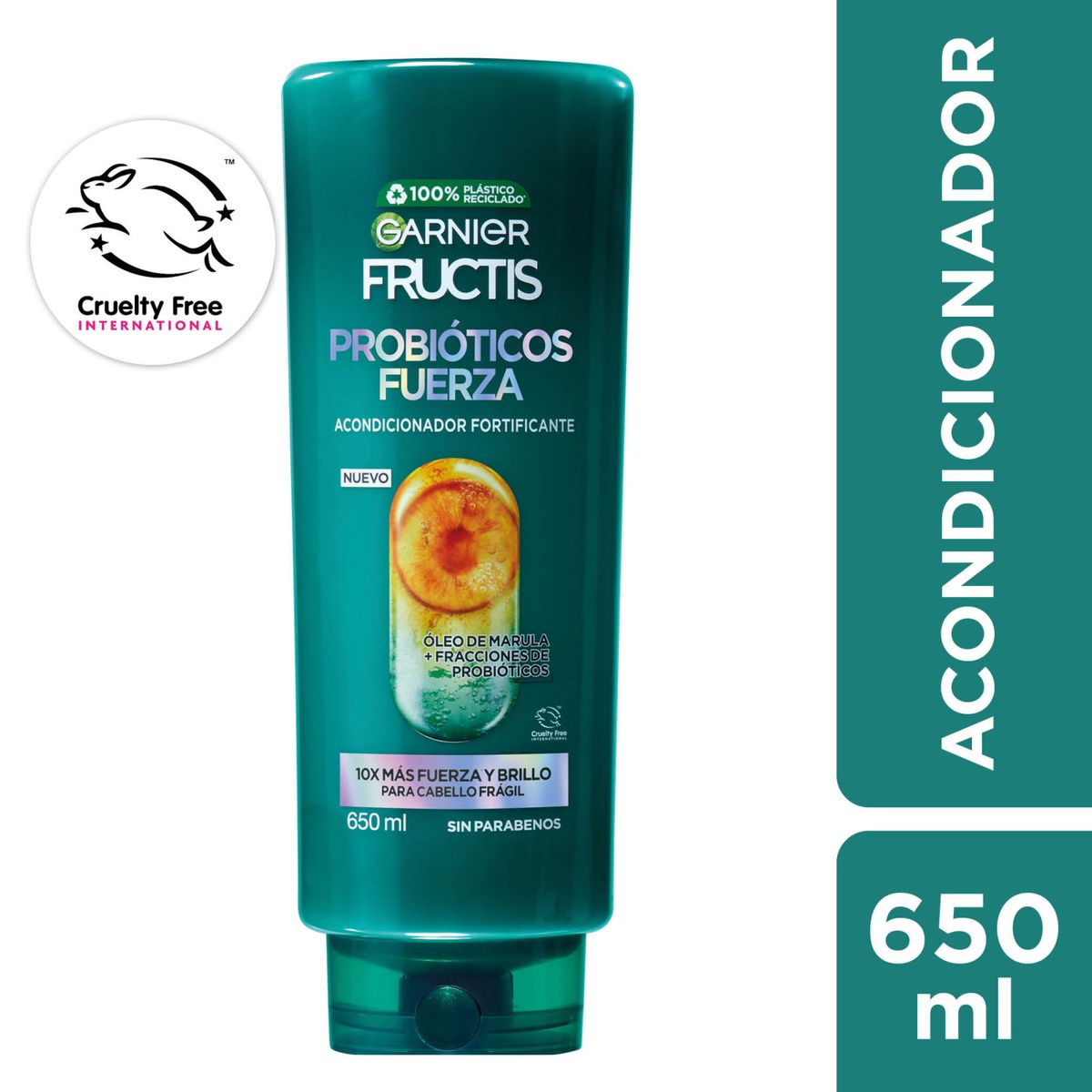 FRUCTIS - Acondicionador Fortificante Probióticos Fructis 650 ml
