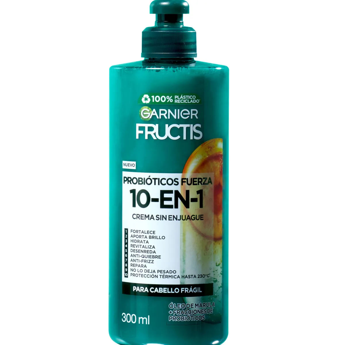 FRUCTIS - Crema Para Peinar Probióticos 10 en 1 Fructis 300 ml