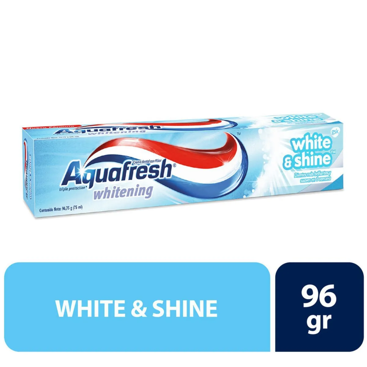 AQUAFRESH - Crema Denta Aquafresh White&Shine 96 g