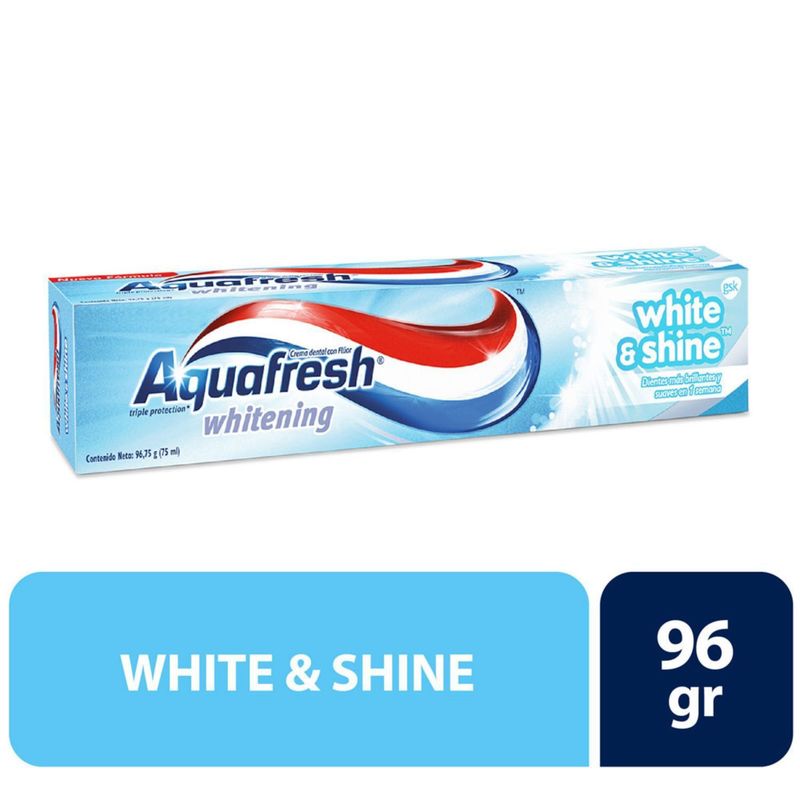 AQUAFRESH - Crema Denta Aquafresh White&Shine 96 g