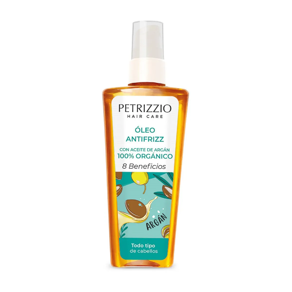 PETRIZZIO - Óleo Antifrizz Argán 8 Beneficios 100 ml