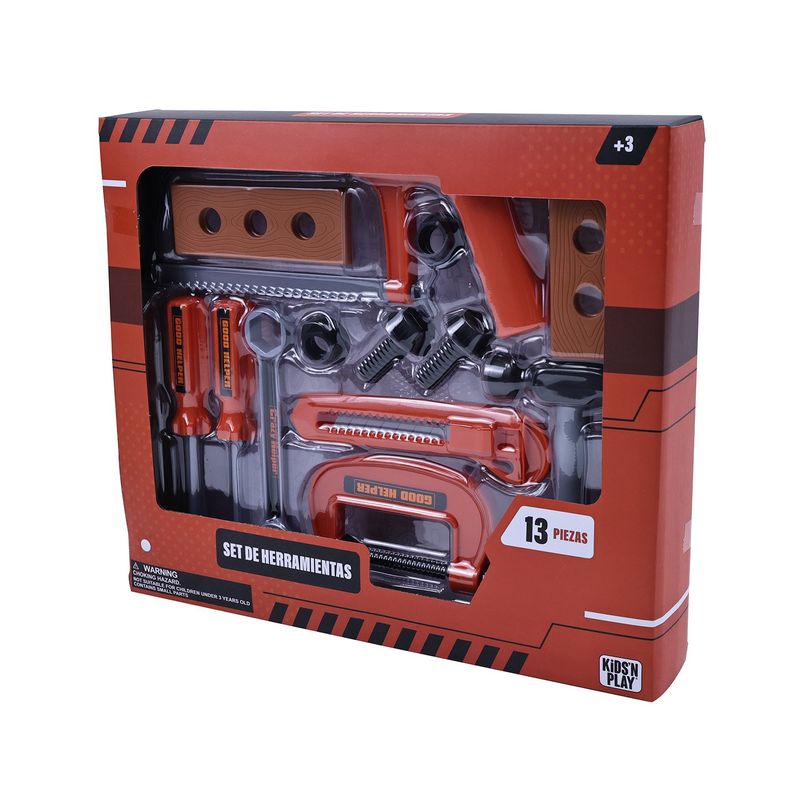 KIDS`N PLAY - SET DE HERRAMIENTAS 11 PIEZAS