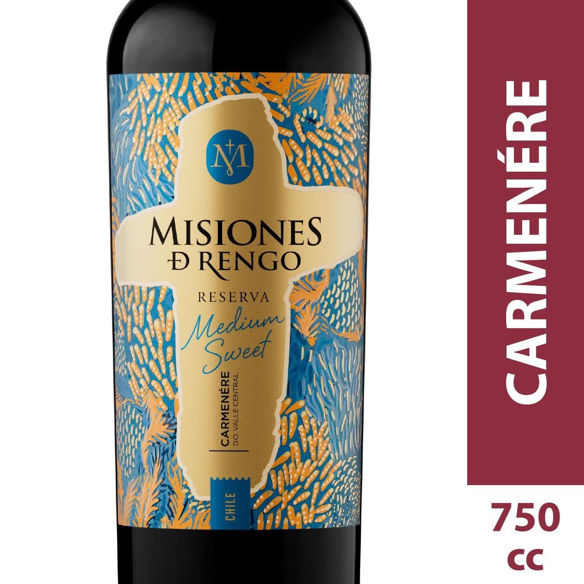 MISIONES DE RENGO - Vino Tinto Carmenere Reserva Medium Sweet Misiones de Rengo 12° 750 cc