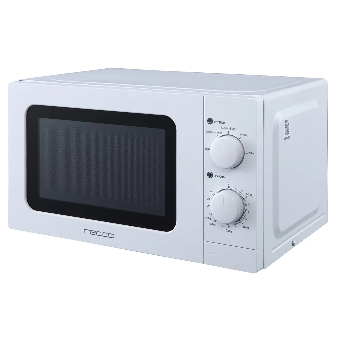 RECCO - Microondas 20 Lts Mecanico RMM-20-W Blanco