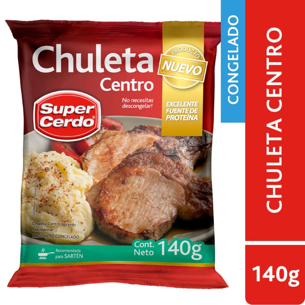 SUPER CERDO - Chuleta Centro de Cerdo Super Cerdo 140 g