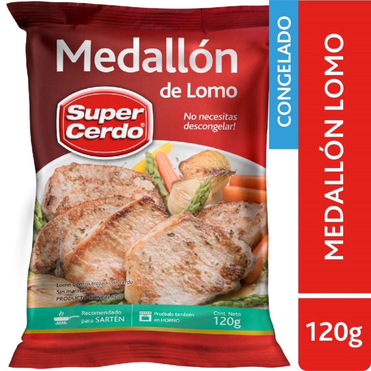 SUPER CERDO - Medallón de Lomo de Cerdo Super Cerdo 120 g