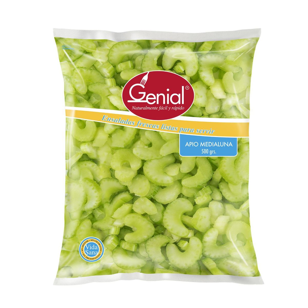 GENIAL - Ensalada Apio Medialuna en Bolsa 500 g