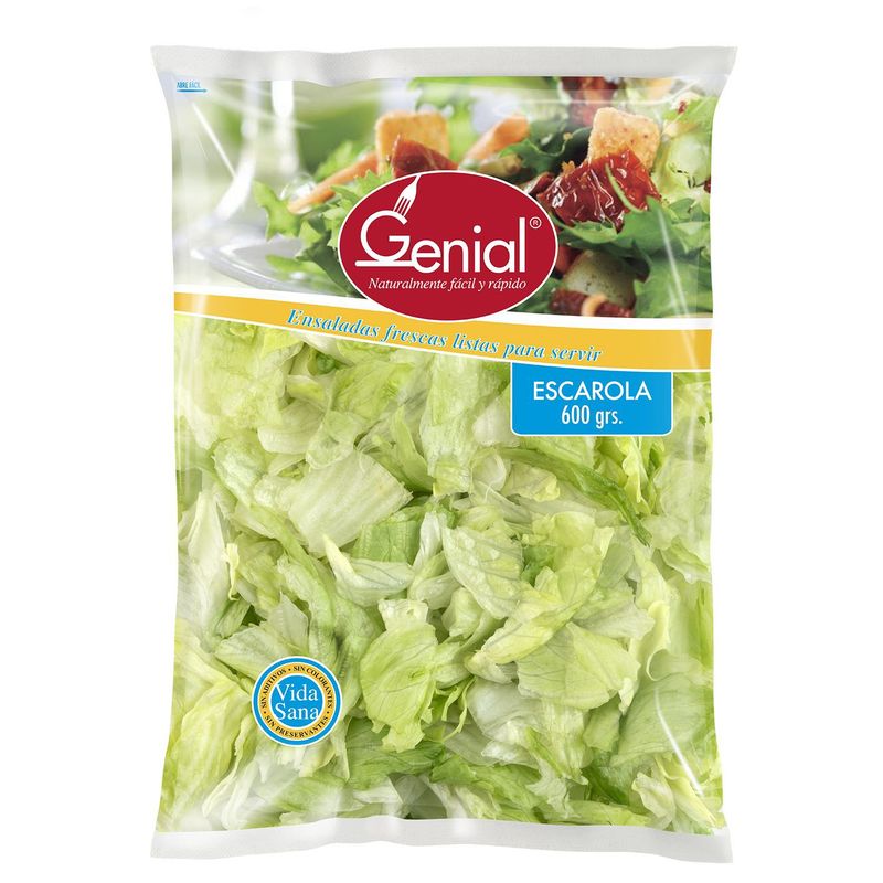 GENIAL - Ensalada Lechuga Escarola en Bolsa 600 g