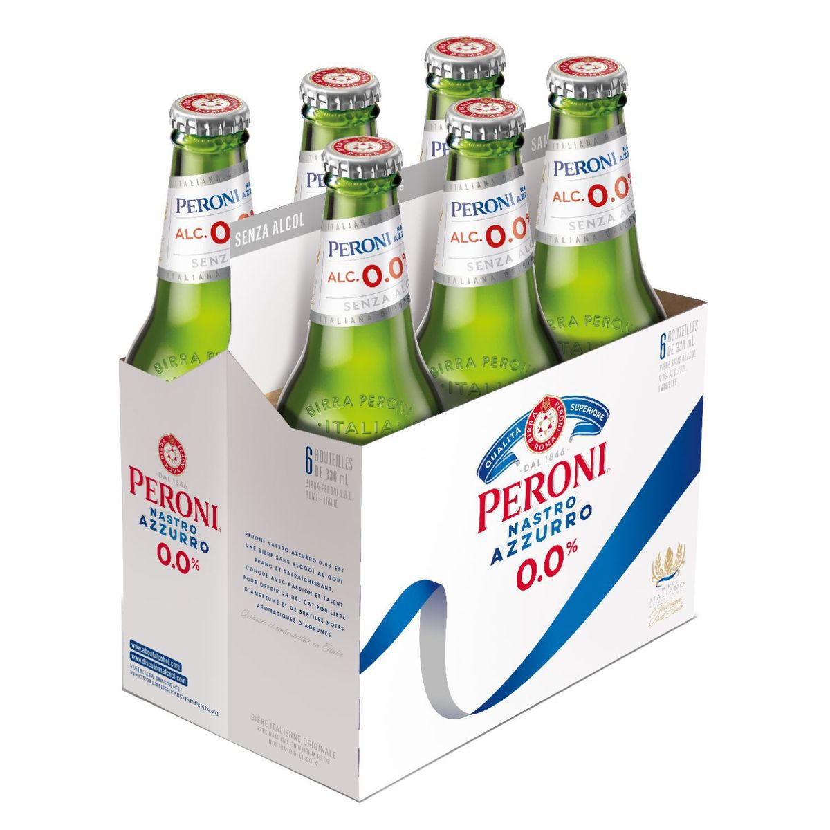 PERONI - CERVEZA LAGER PERONI 0G 6x330 CC