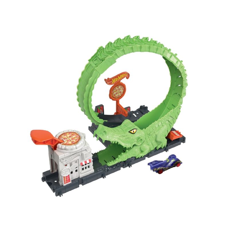HOT WHEELS - Hot Wheels City Pista Némesis Cocodrilo