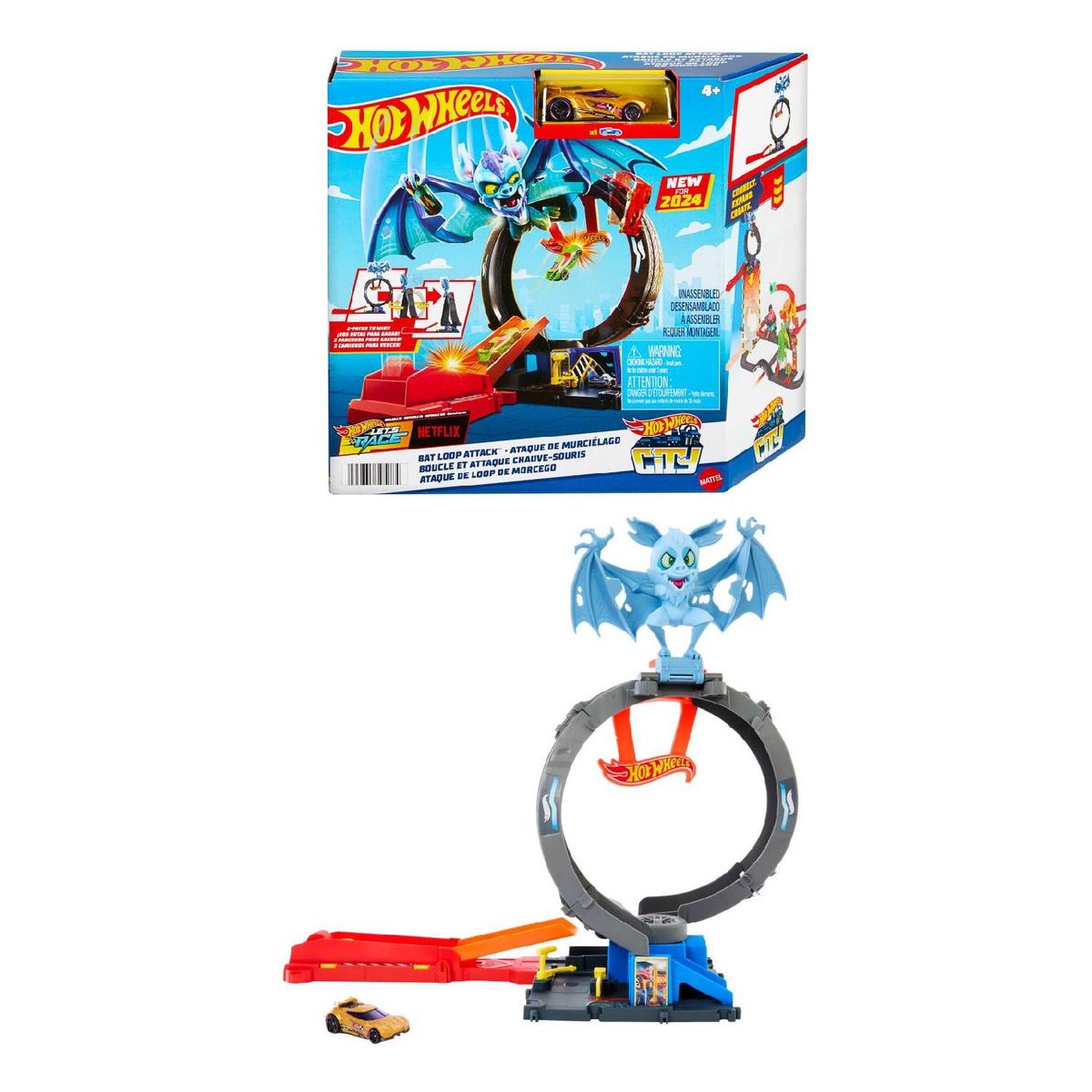  - City Pista de Juguete Ataque de Murciélago