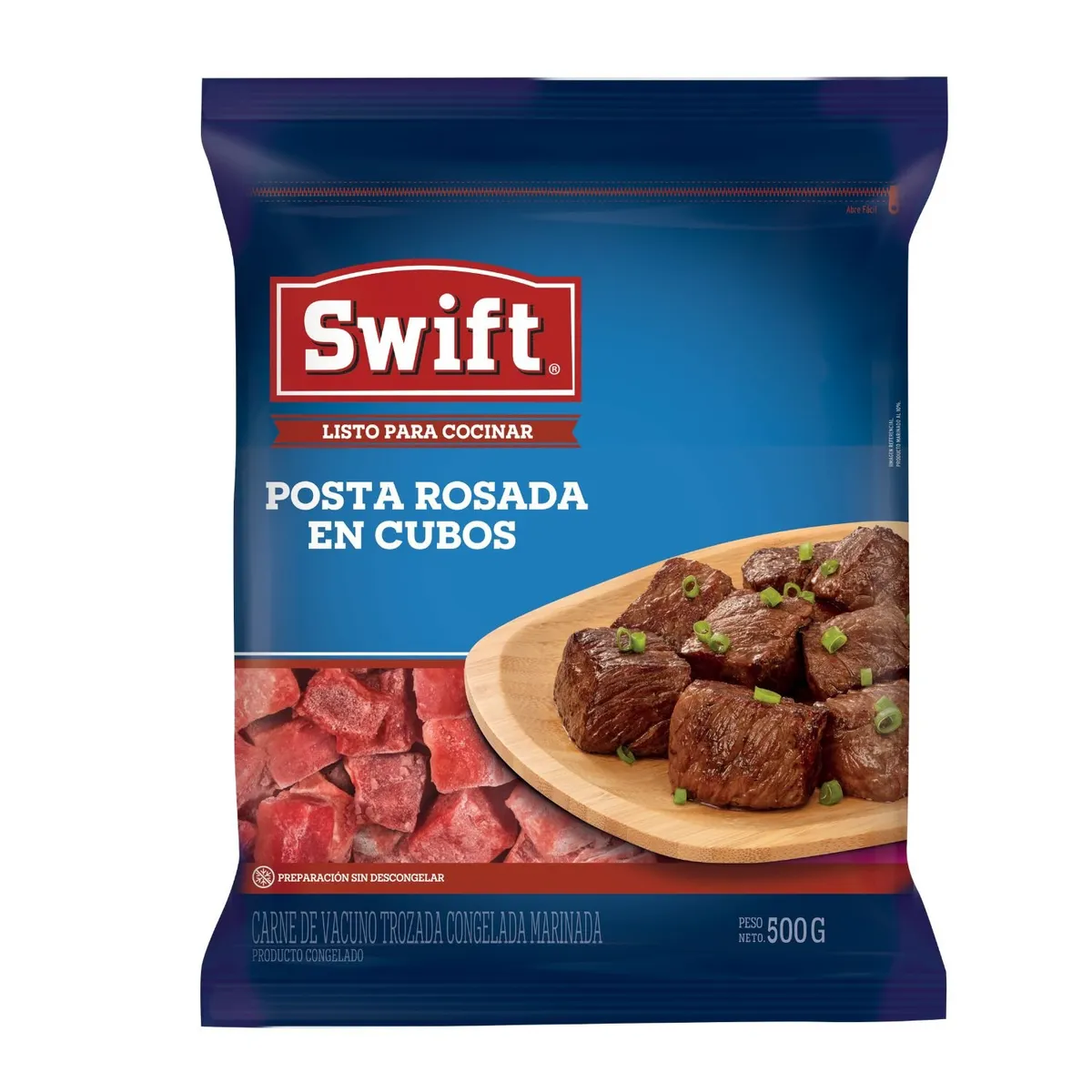 SWIFT - Posta Rosada en Cubos Congelada Swift 500 g