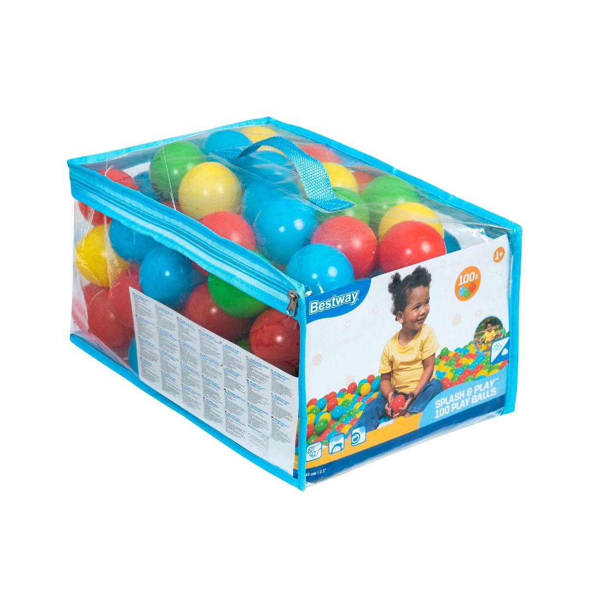 BESTWAY - Set 100 Pelotas De Juego Splash & Play