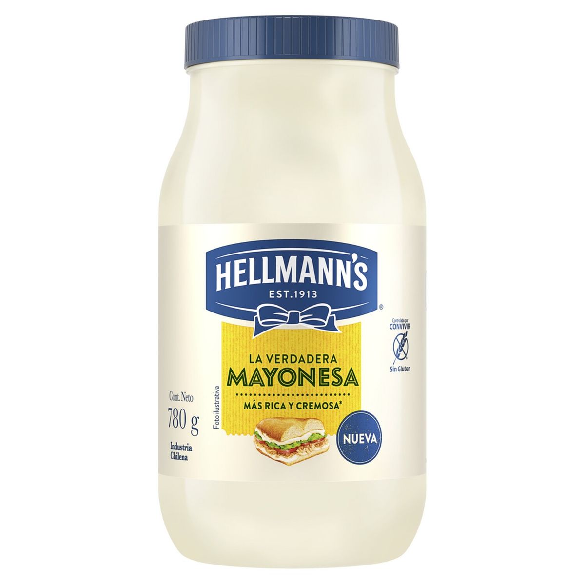 HELLMANN'S - Mayonesa Hellmanns Frasco 780 g