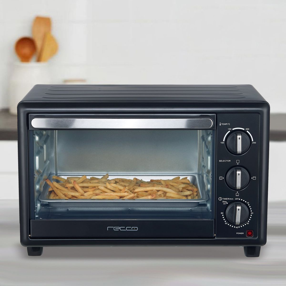 RECCO - Horno Electrico 30 Litros RHE-SCALDARE31C Negro