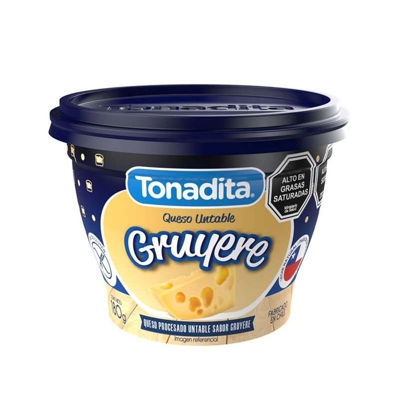 TONADITA - Queso Untable Gruyere Tonadita 180 g