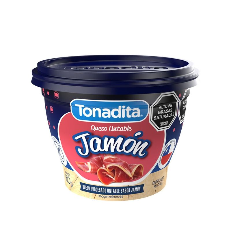 TONADITA - Queso Untable Sabor Jamón Tonadita 180 g