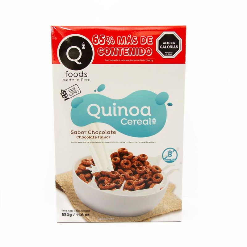 QFOODS - Cereal Quinoa Qfoods Chocolate 330 g
