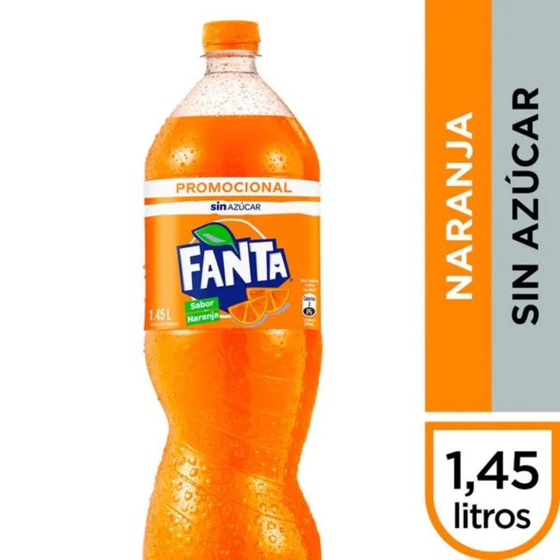 FANTA - Bebida Fanta Sin Azúcar 1.45 lt