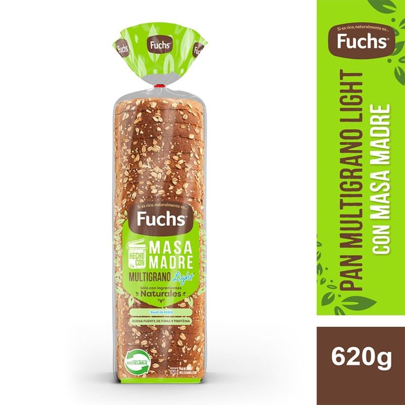FUCHS - Pan de Molde Integral Multigranos Fuchs 620 g