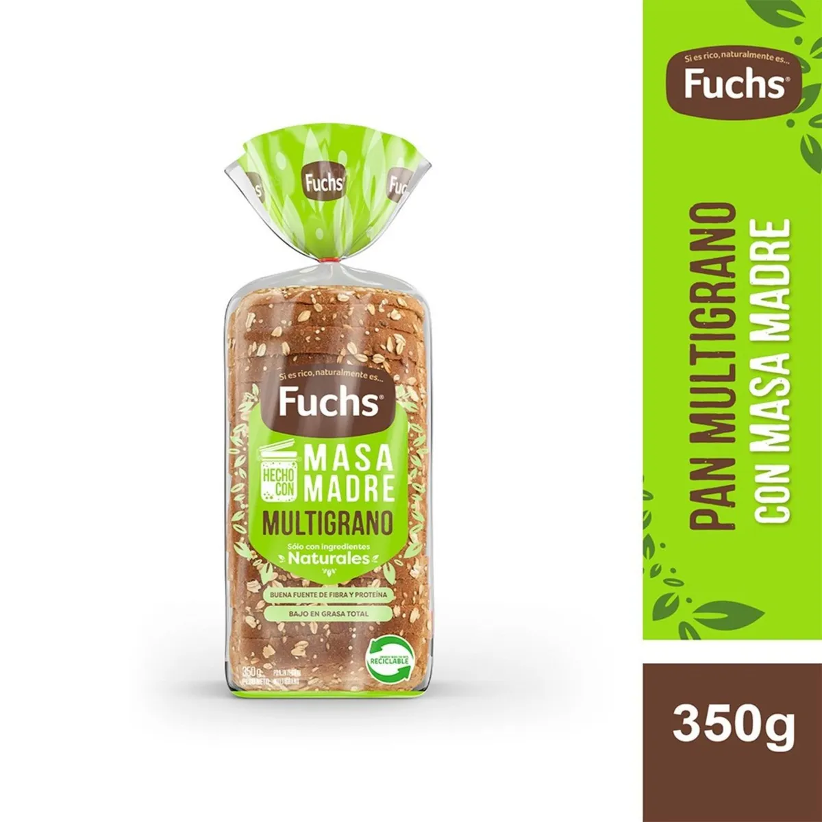 FUCHS - Pan de Molde Integral Multigranos Fuchs 350 g
