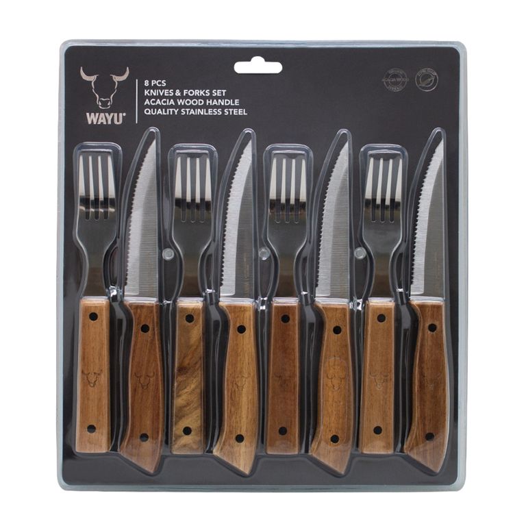Set Cuchillos Y Tenedores Prm 8Pcs Wayu