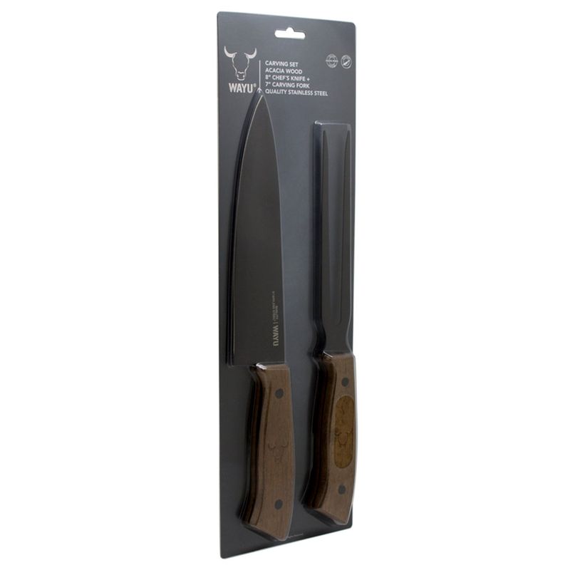 WAYU - Cuchillo + Tenedor Prm Wayu