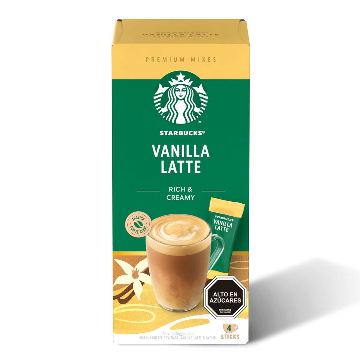 STARBUCKS - Café Instantáneo Sabor Vainilla Latte Starbucks 4 Un