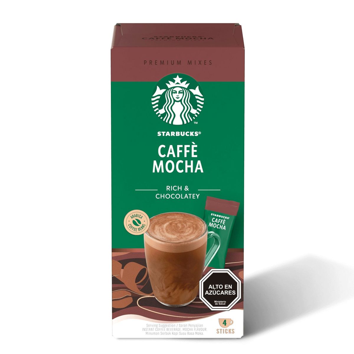 STARBUCKS - Café Instantáneo Sabor Mocha Starbucks 4 Un