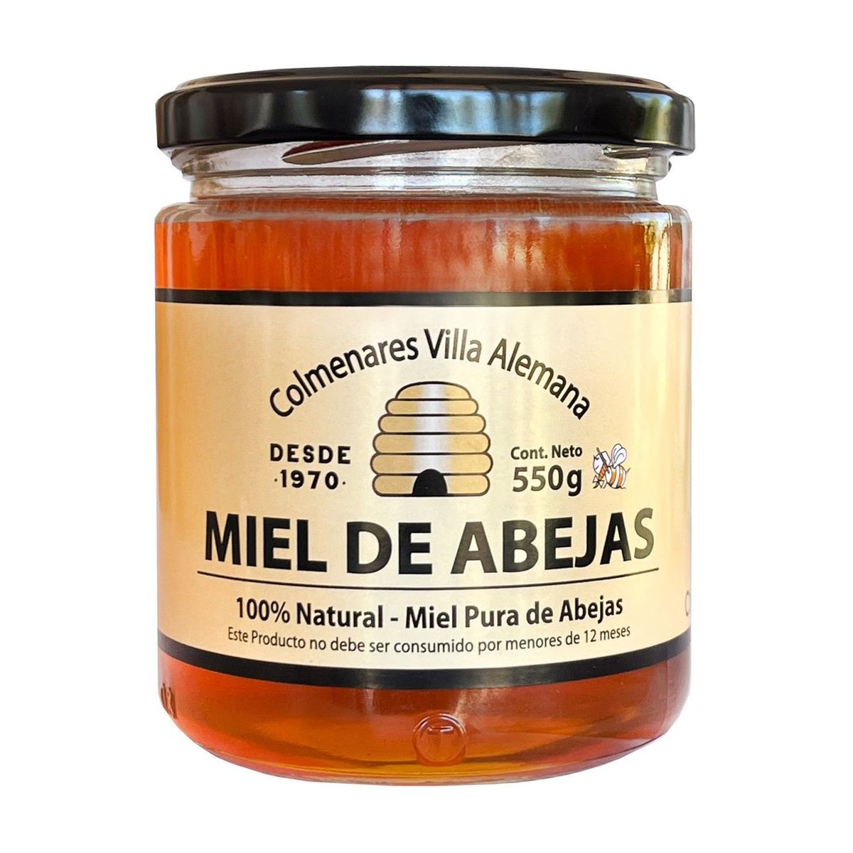 COLMENARES VILLA ALEMANA - Miel de Abeja Pote Colmenares Villa Alemana 550 g