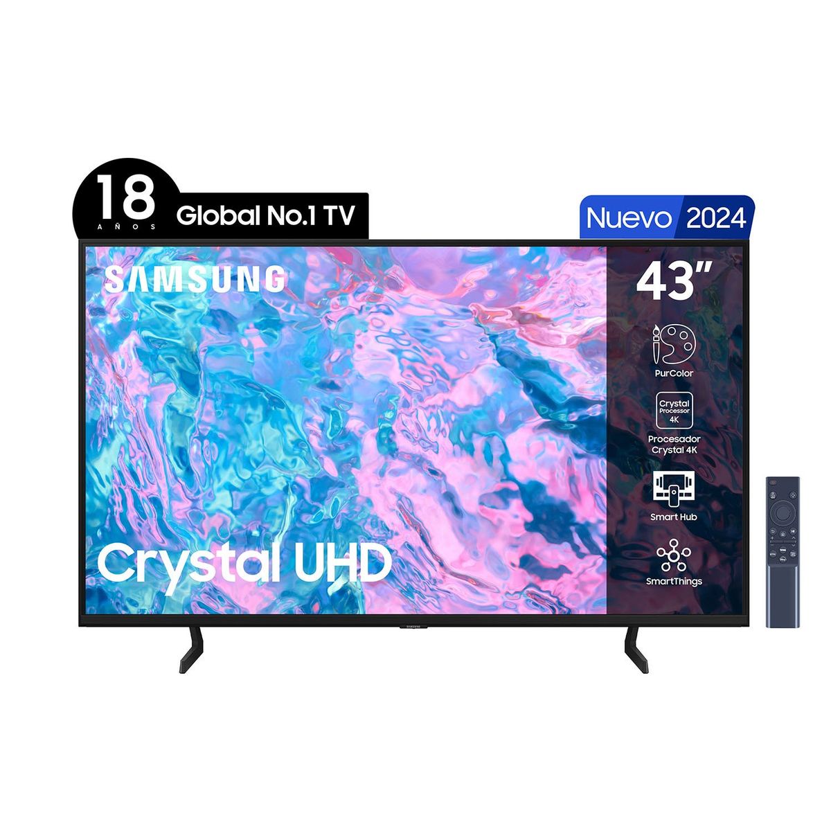 SAMSUNG - Smart TV 43 UHD CU7090