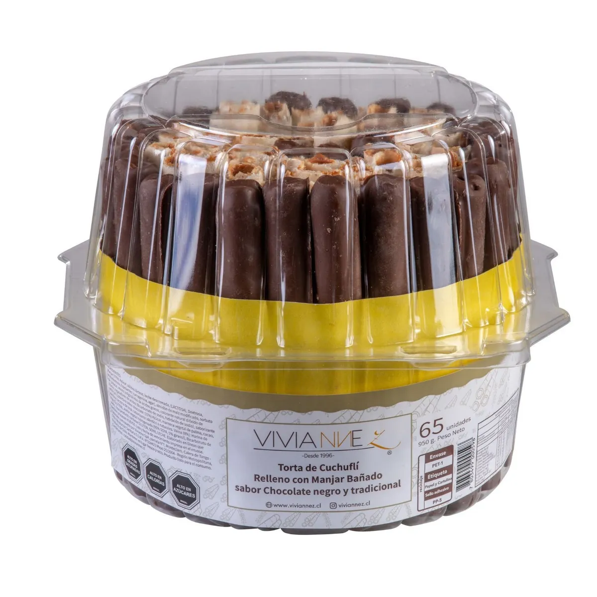 VIVIANNE - Cuchuflí Torta Mixta Tradicional y Bañados Vivianne 950 g