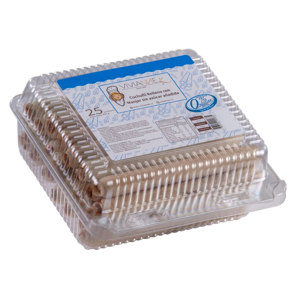 VIVIANNE - Cuchufli Manjar Sin Azúcar Vivianne 25 Un