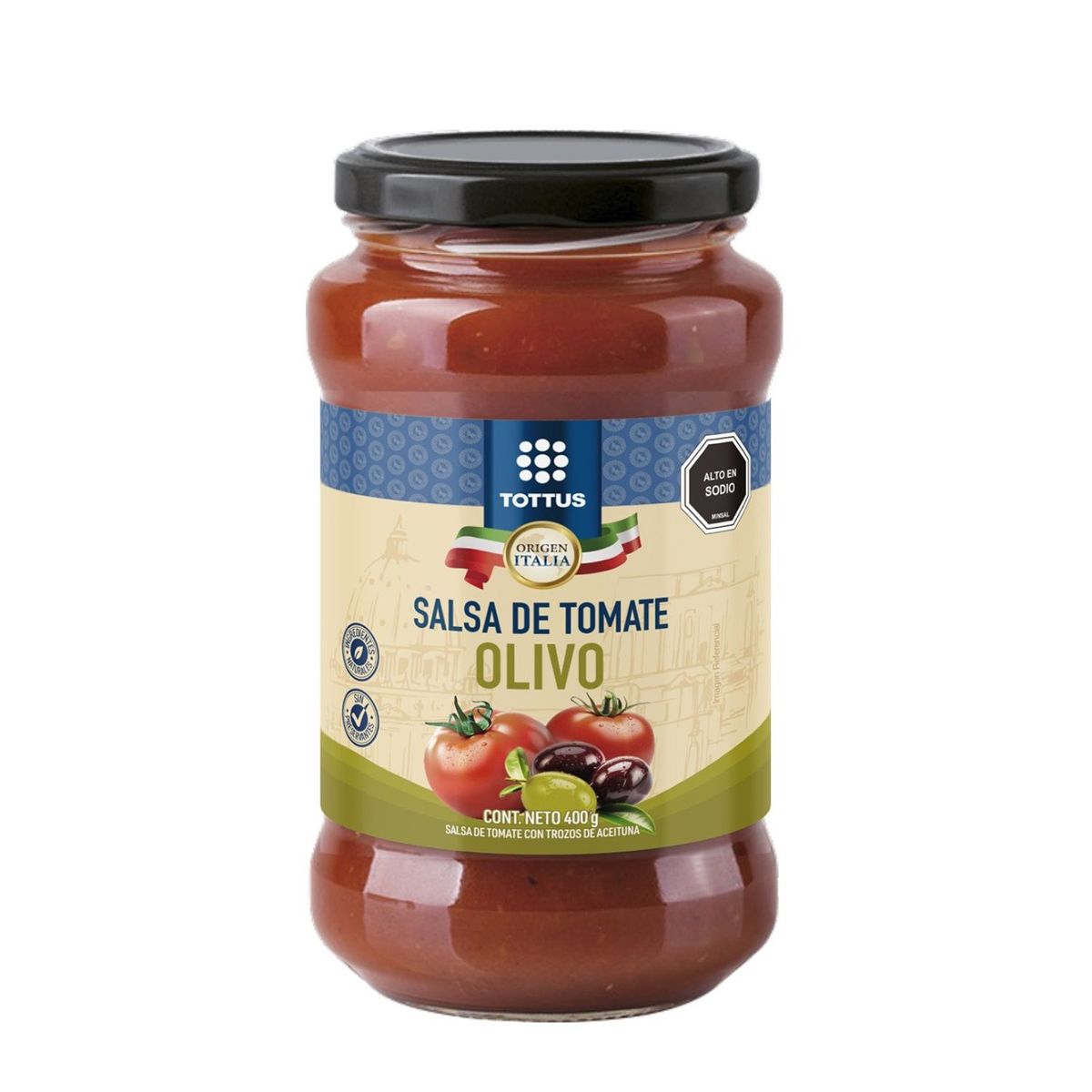 TOTTUS - Salsa de Tomate Olivo Tottus 400 g