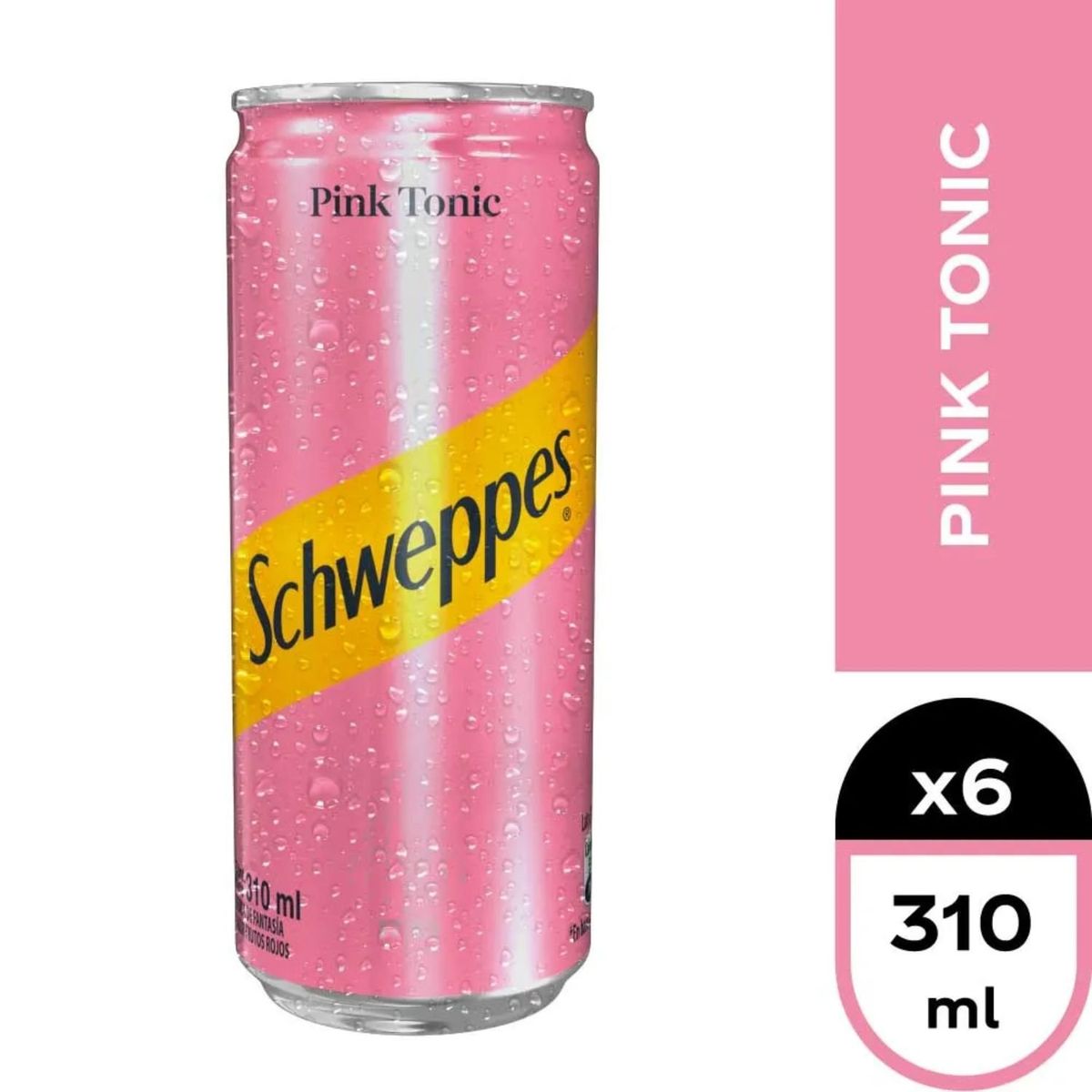 SCHWEPPES - Pack Bebida Pink Tonic Schweppes 6 x 310 ml