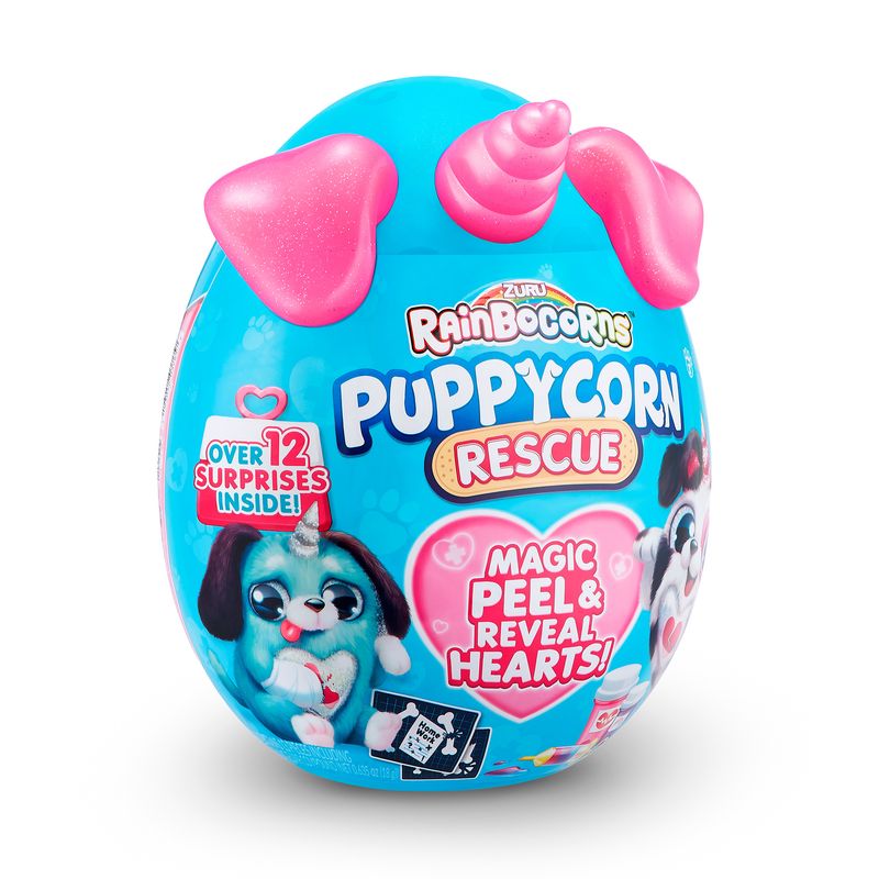 RAINBOCORNS - Huevo Gde Puppycorn Rescue Rainbocorns