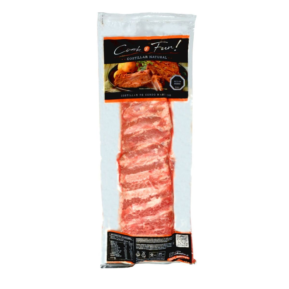 COOK & FUN - Costillar de Cerdo Tradicional Envasado al Vacío Cook & Fun