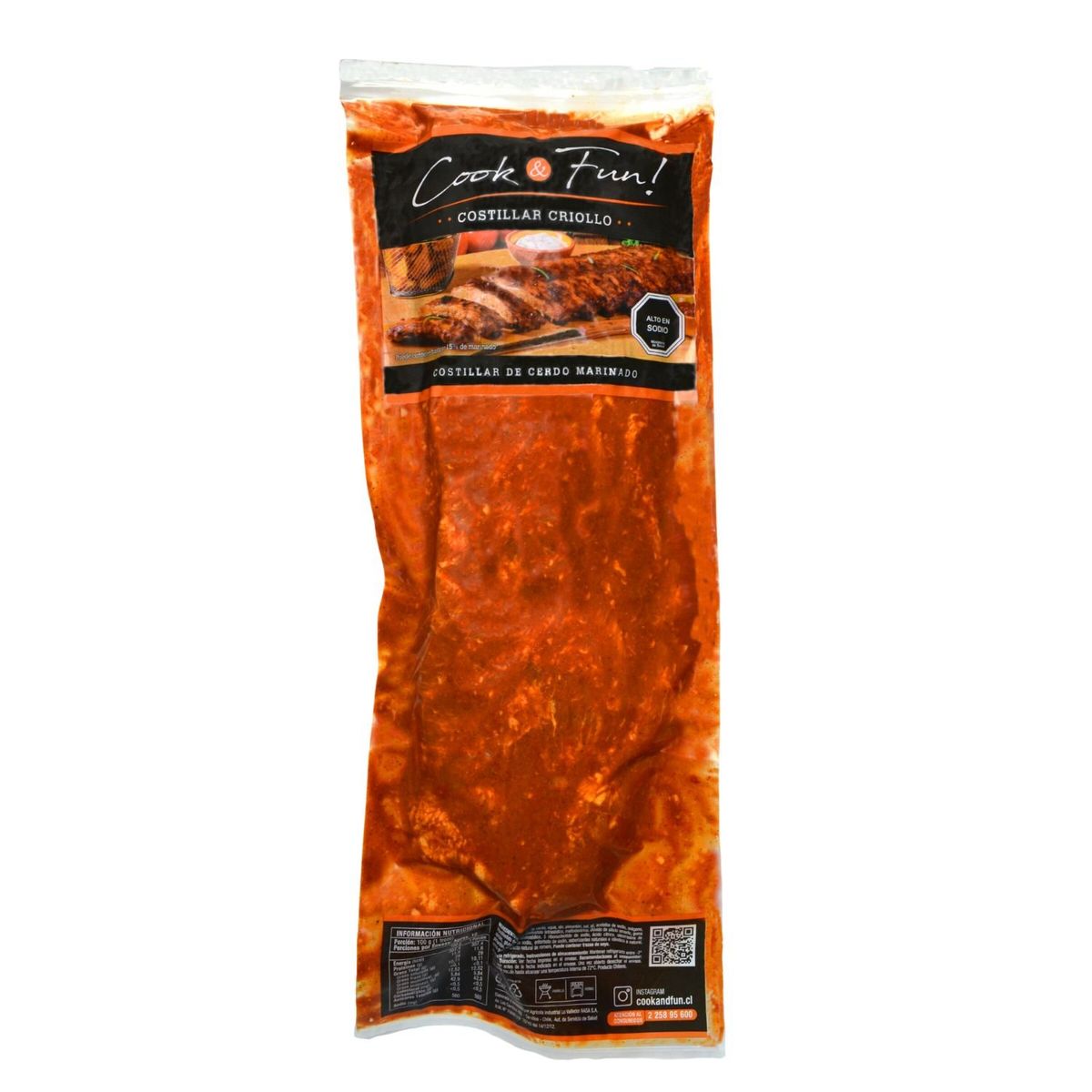 COOK & FUN - Costillar de Cerdo Criollo Envasado al Vacío Cook & Fun