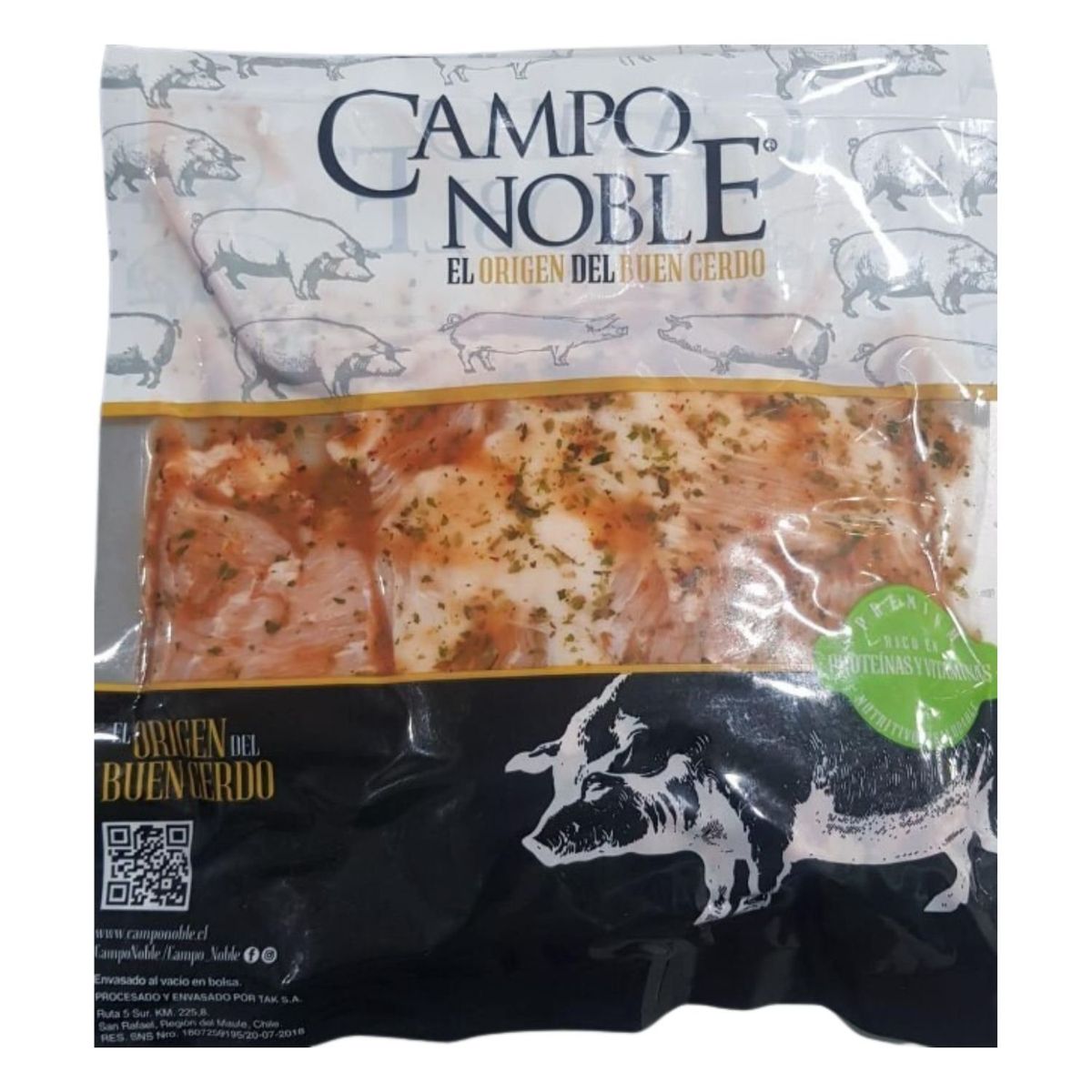 CAMPO NOBLE - Malayita de Cerdo Sabor Chimichurri Campo Noble 450 g